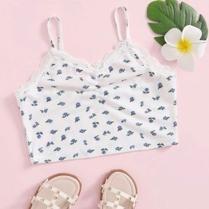 SHEIN Kids Cute Floral Crop Top!